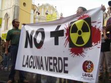 Marcha antinuclear en Xalapa