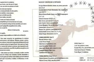 listado de contenido del casset musical